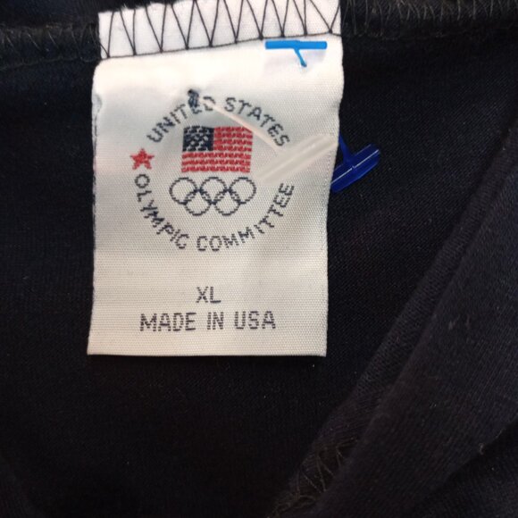 Team USA Olympic Committee XL Navy Hooded Women’s Long Sleeve T-Shirt - Picture 12 of 13